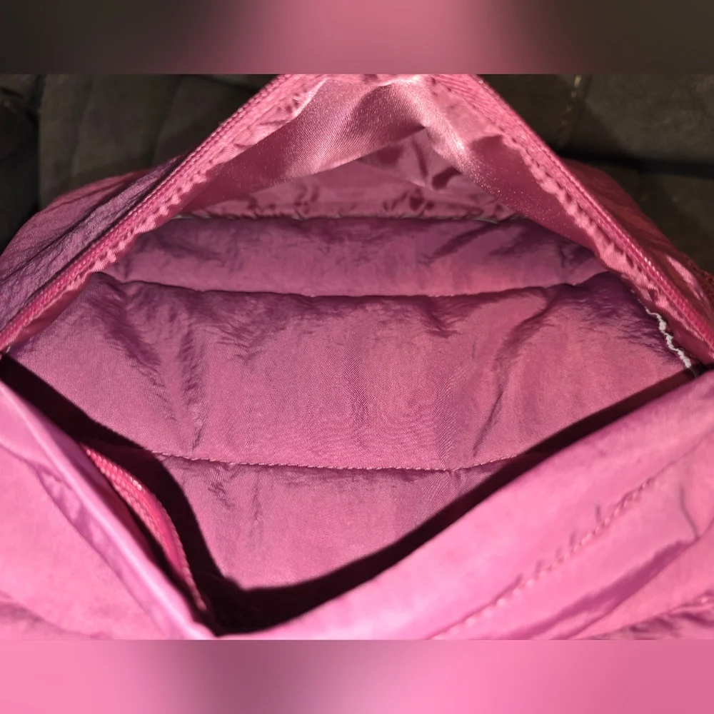 PINK Quilted Puffer Backpack - Picture 10 of 12